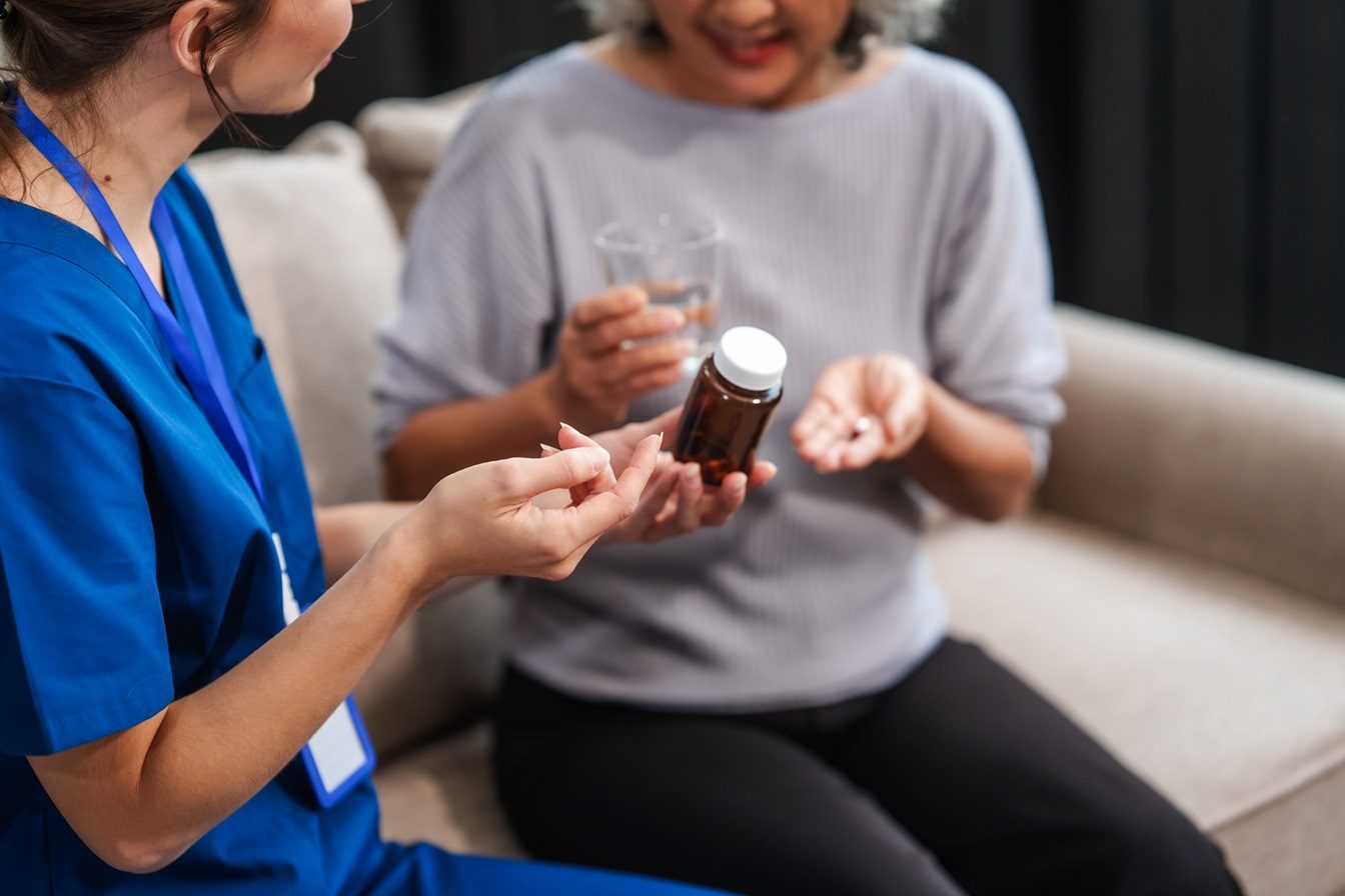 Protocol Healthcare Services caregiver with a client