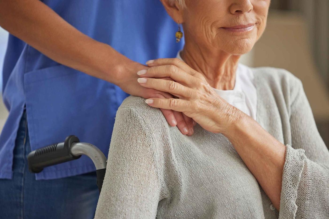 Protocol Healthcare caregiver supporting a client